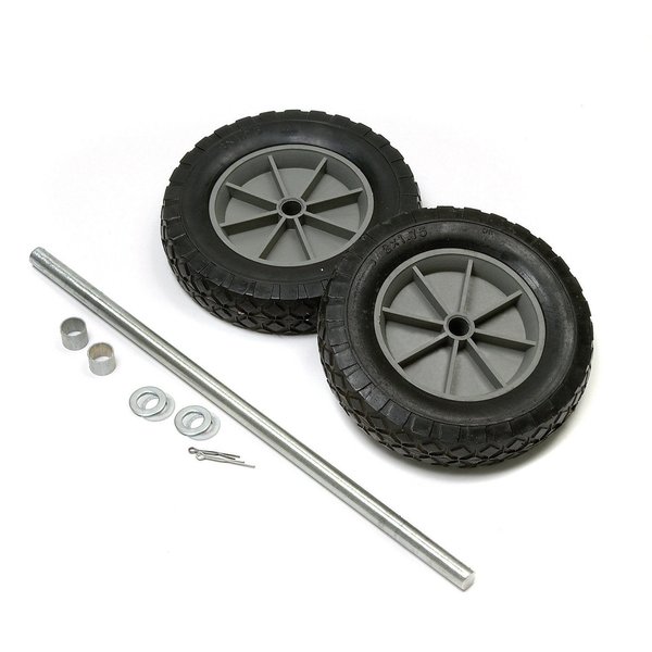 Global Industrial Replacement Mold-On 8 Rubber Hand Truck Wheel Kit 330CP18